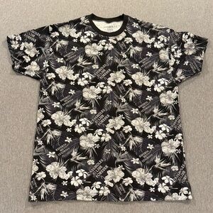 A-holes Live Forever Shirt Adult XL Gray Floral Short Sleeve Casual Men's Cotton